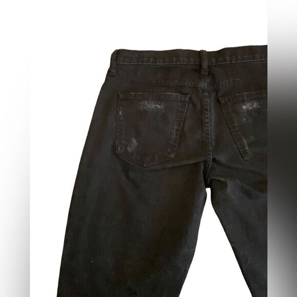 Current/Elliot black jeans, snakeskin leather, lace & suede patches size 30 NWT - Picture 8 of 9